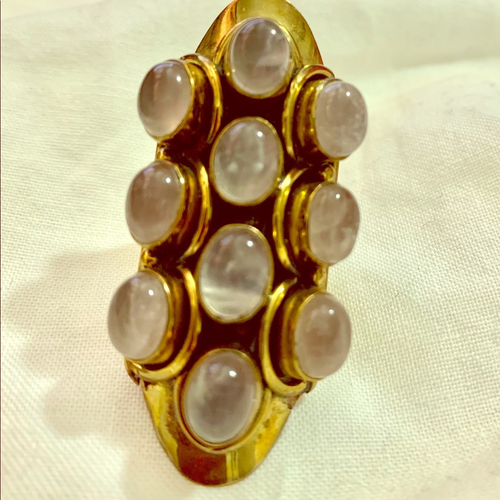 WICKED COOL - Brass & Moonstones Ring!!